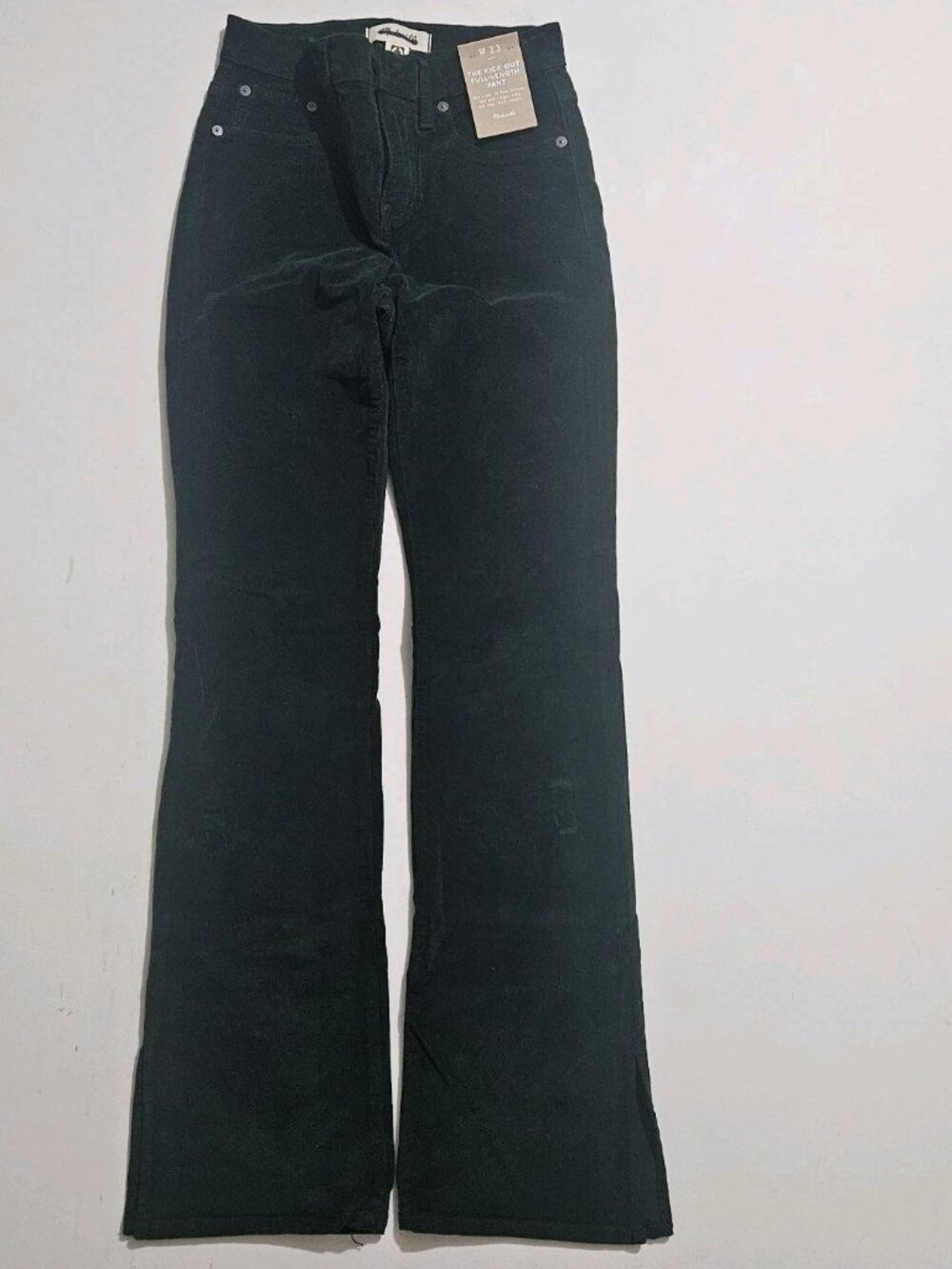 Madewell Womens Size 23 Kick Out Full-Length Pants in Garment Dye Corduroy